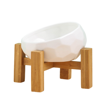 Pet Ceramic Cat Bowl with Stand